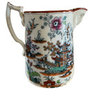 Antique Pitcher Staffordshire England Newport Pottery 1800's