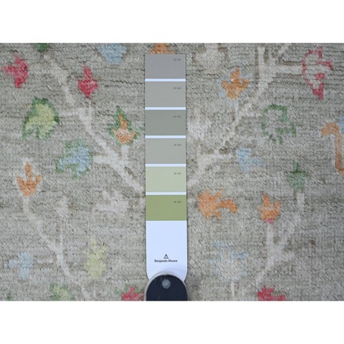 3'1"x5' Laurel Green Afghan Angora Oushak Vegetable Dyes Oriental Rug G89517 - Picture 3 of 6