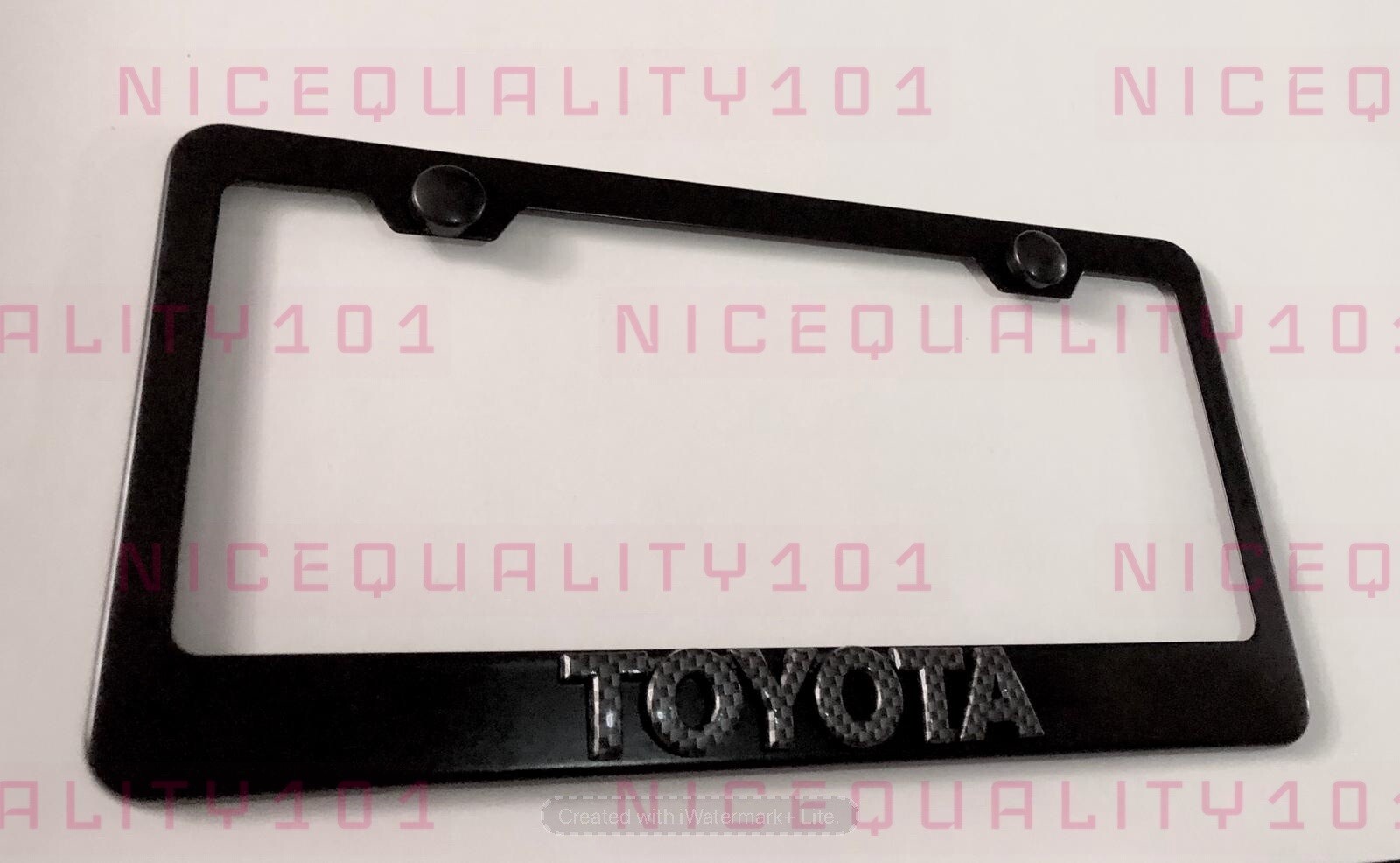 3D Camry Carbon Fiber Stainless Steel License Plate Frame Rust Resistant