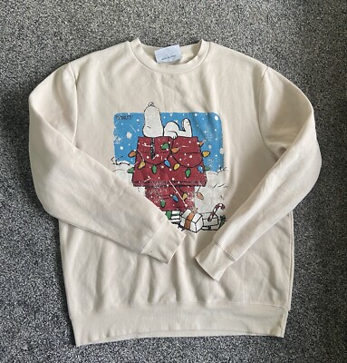 Peanuts Cardigan Oversize Stradivarius Snoopy Jumper Marks And