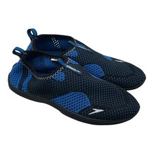 Speedo Junior Boys Water Shoes Black/Blue - Size Medium 13-1 Preowned