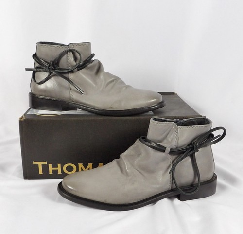 Thomas & Vine Men's Leather Chukka Boots Grey Size 9 NIB - Picture 8 of 8