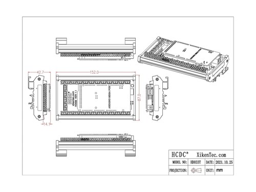 DIN Rail Mount Pinout Breakout Terminal Block Module for Arduino MEGA-2560 R3... - Picture 8 of 8