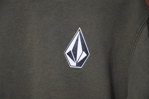 Volcom Iconic Stone Hoodie Green Gray Pullover Youth Extra Large YXL 14Y - Picture 2 of 7