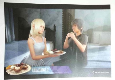 Final Fantasy XV Papier Lunch Matte Noctis Lunafrena Square Enix Cafe Exclusive