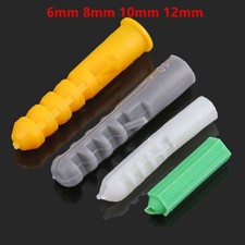 Universal Plastic Expansion Wall Plug Fixings Anchor Screws 6mm 8mm 10mm 12mm