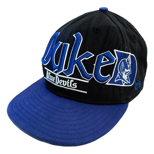New Era 9Fifty Duke Blue Devils Snapback Hat Cap Black & Blue Embroidered OSFM - Picture 6 of 10