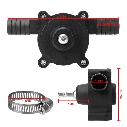 Hand Electric Drill Drive Self Priming Powered Oil Fluid Water Transfer Pump US - Picture 13 of 13