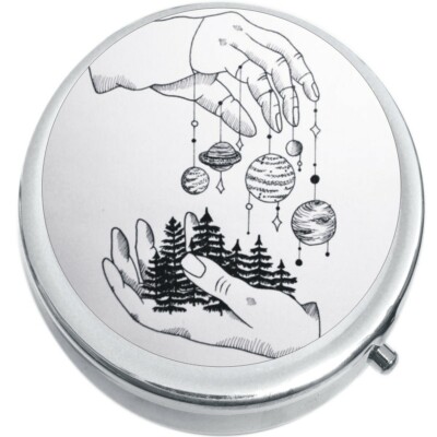 Planet Puppeteer Medicine Vitamin Compact Pill Box