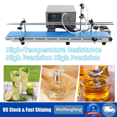 Liquid Filler Automatic 1 Heads Liquid Filling Machine With Conveyor USA
