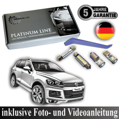 19x LED interior lighting complete set for VW Touareg 7P Canbus SMD white