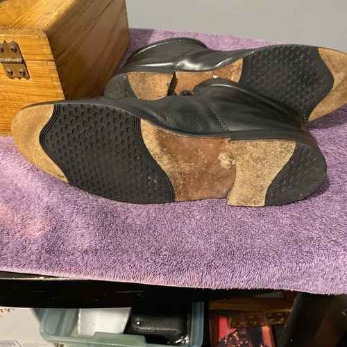 Zapato Bota Chuka Domani Johnston Murphy Para Hombre Hecho en Italia Cuero Negro 9M - Imagen 10 de 10