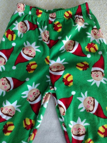 Elf On The Shelf Winter Christmas Pajama Fleece Pants Size 8 - Picture 4 of 7