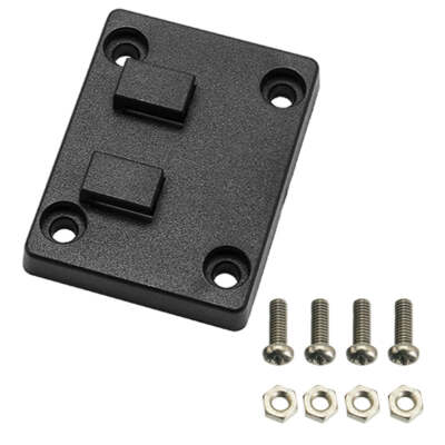 Horizontal Male Dual T to 4-Hole Narrow AMPS Mount Adapter with Nuts/Bolts