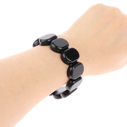 Slimming Natural Bian Stone Bracelet Magic Energy Black Stone Therapy Brace-ZK - Picture 4 of 11