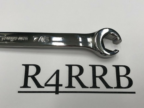 Snap-On Tools USA NEW 3/8"  7/16" SAE Double Flare Nut 6pt Line Wrench RXFS1214B - Picture 4 of 11