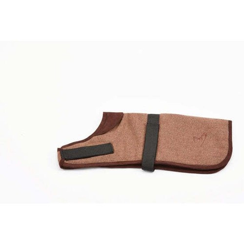 Herringbone Dog Coat Tweed Cosy Adjustable Warmer Jacket Vest from Gor