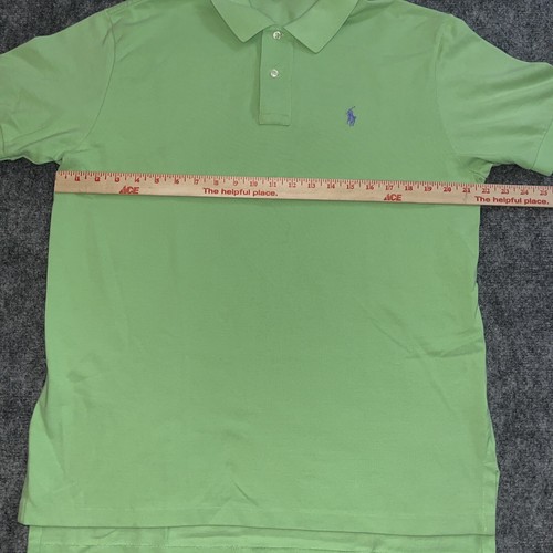 Polo Ralph Lauren Neon Green Short Sleeve Shirt USA Men's Size Large Prep - Picture 4 of 5