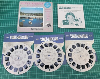 Vtg SILVER SPRINGS FLORIDA 1955 View-Master USA A962 Vacationland Series VGC
