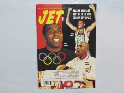 Ject Mag Jet Magazine Magic Johnson Michael Jordan August 10 1992 RD | eBay