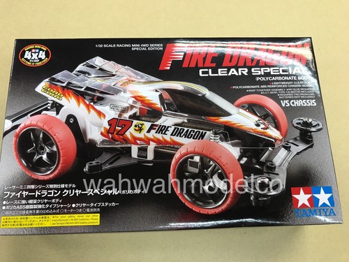 Tamiya 95337 1/32 Mini 4WD Car Kit VS Chassis Fire Dragon Clear Special Limited