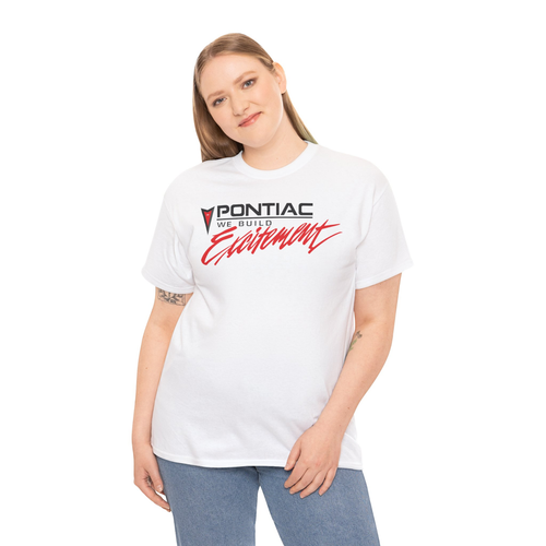 Pontiac We Build Excitement Logo Men's T-Shirts American T-Shirt - Picture 20 of 47