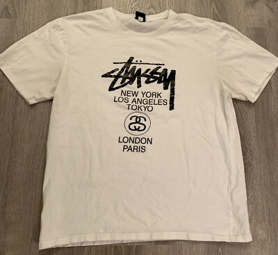 stussy PARIS TEE ホワイト S Stussy Paris Tee White