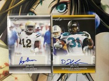 2017 Leaf Draft  Football Auto Jayon Brown De’angelo henderson