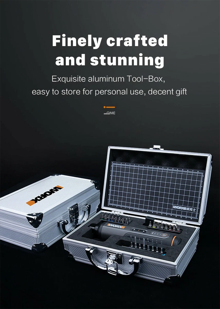 Worx Power Screwdriver Set 40 Bit Power Tool Case Assortment WX240