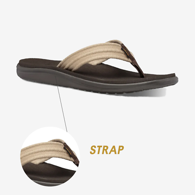 ★送料無料★テバ VOYA CANVAS FLIP STVM2312670-DUN DUNE New TEVA Mens VOYA CANVAS FLIP STVM2312670-DUN DUNE M 7 - 11