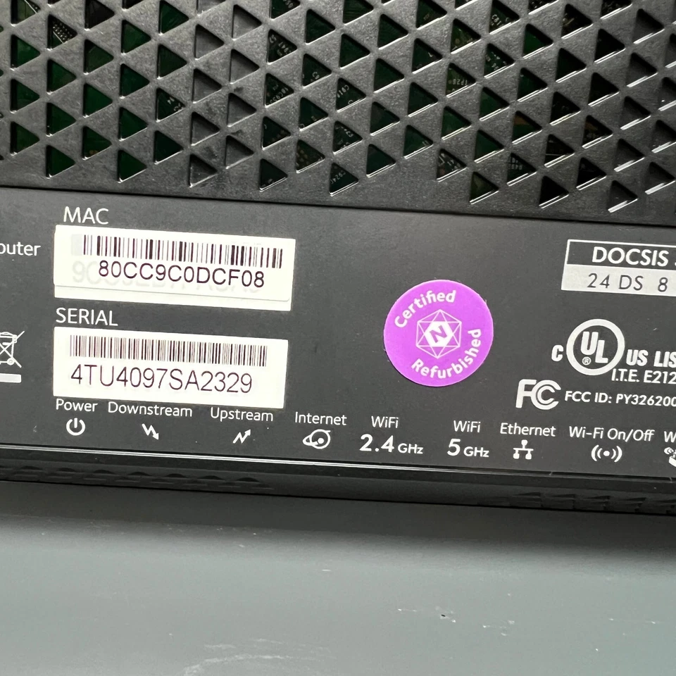 NETGEAR Nighthawk AC1900 C7000v2 Wi Fi Cable Modem Router W/ Power Cord - Image 4 of 4