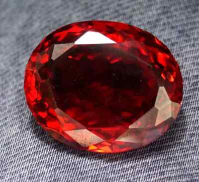 Cambodian Red Zircon Natural Oval Cut 100+ Ct Loose Gemstone EGL Certified