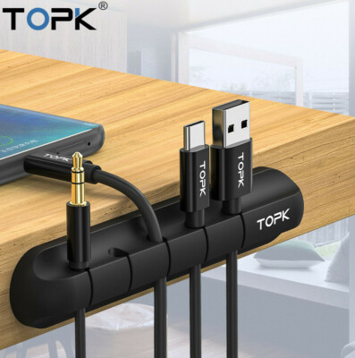 Silikon USB Kabel Wickler Desktop Management Clip Kabel Halter Kabel Organizer