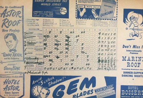 Carl Furillo signed August 3 1946 Brooklyn Dodgers vs Reds Program Auto COA - Picture 8 of 8