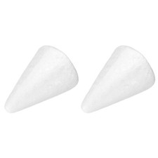 Foam Cones for DIY Arts and Crafts 3.94 x 2.76 inch Polystyrene Cones 2 Pack