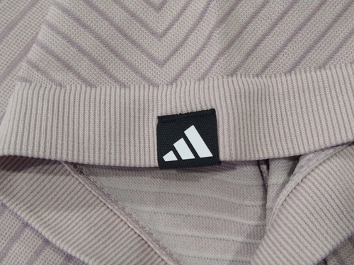 Adidas Wmns Ultimate 365 Tour PrimeKnit Golf Polo - Sz: M - IP8655 - Putty Mauve - Picture 8 of 16