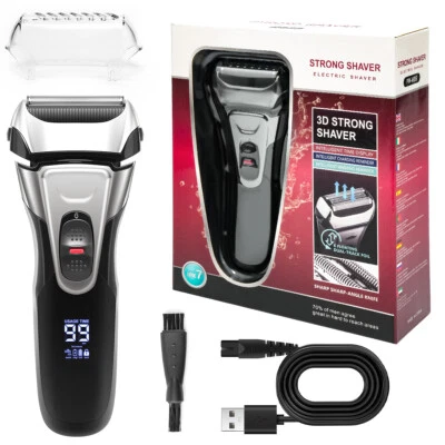 SPRIEGEN Herren Rasierapparat Series 7 Rasierer-3Fach Elektrischer Nass&Trocken LED Show