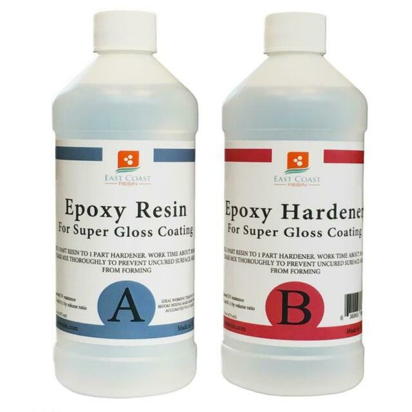 East Coast Resin Epoxy Resin Kit for Super Gloss Coating and Tabletops