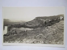 HIGHWAY THROUGH AMPHITHEATRE POSTCARD PERCE MOUNTAINS QUEBEC CANADA 1910s RPPC