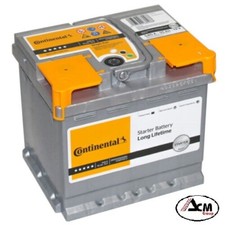 Batteria Auto Continental 55 Ah 12v 540A +DX = Fiamm 54 Ah 52ah Bosch Varta 53ah