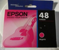 Epson 48 T048320 Genuine Ink Cartridge Epson 48 Magenta Ink in Box Exp 04/2023