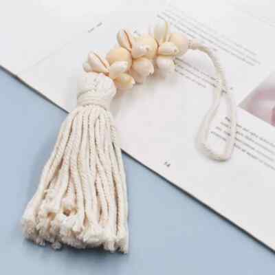 2Pcs/set Handmade String Beads Hanging Pendant Cotton Tassels Beads Photo Props