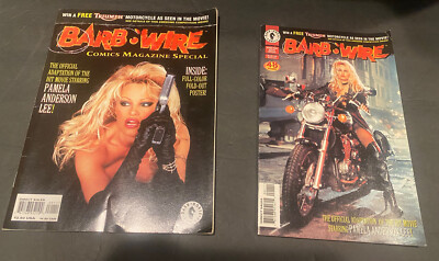 Barb Wire Pamela Anderson lot Comics Magazine Special + Poster & Comic Book 1996