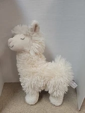 Anthropologie Llama Plush Stuffed Animal 16" Flower Crown Soft