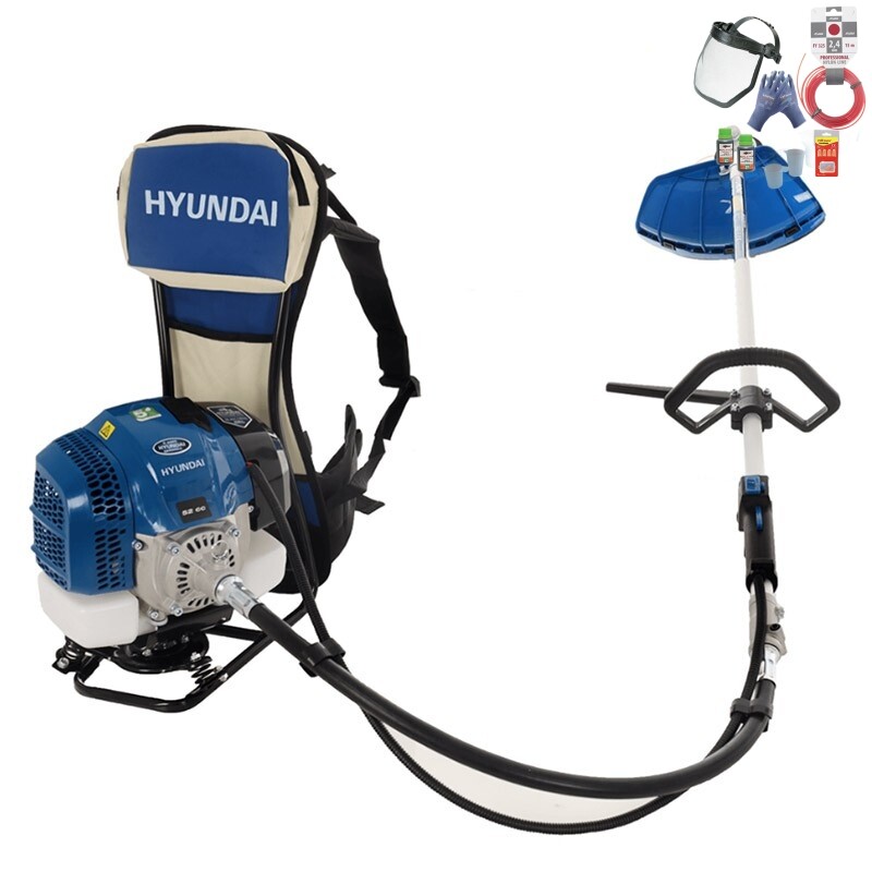 Decespugliatore a zaino Hyundai 35290 TT-BG520 - 52 cc - spalleggiato, a spalla