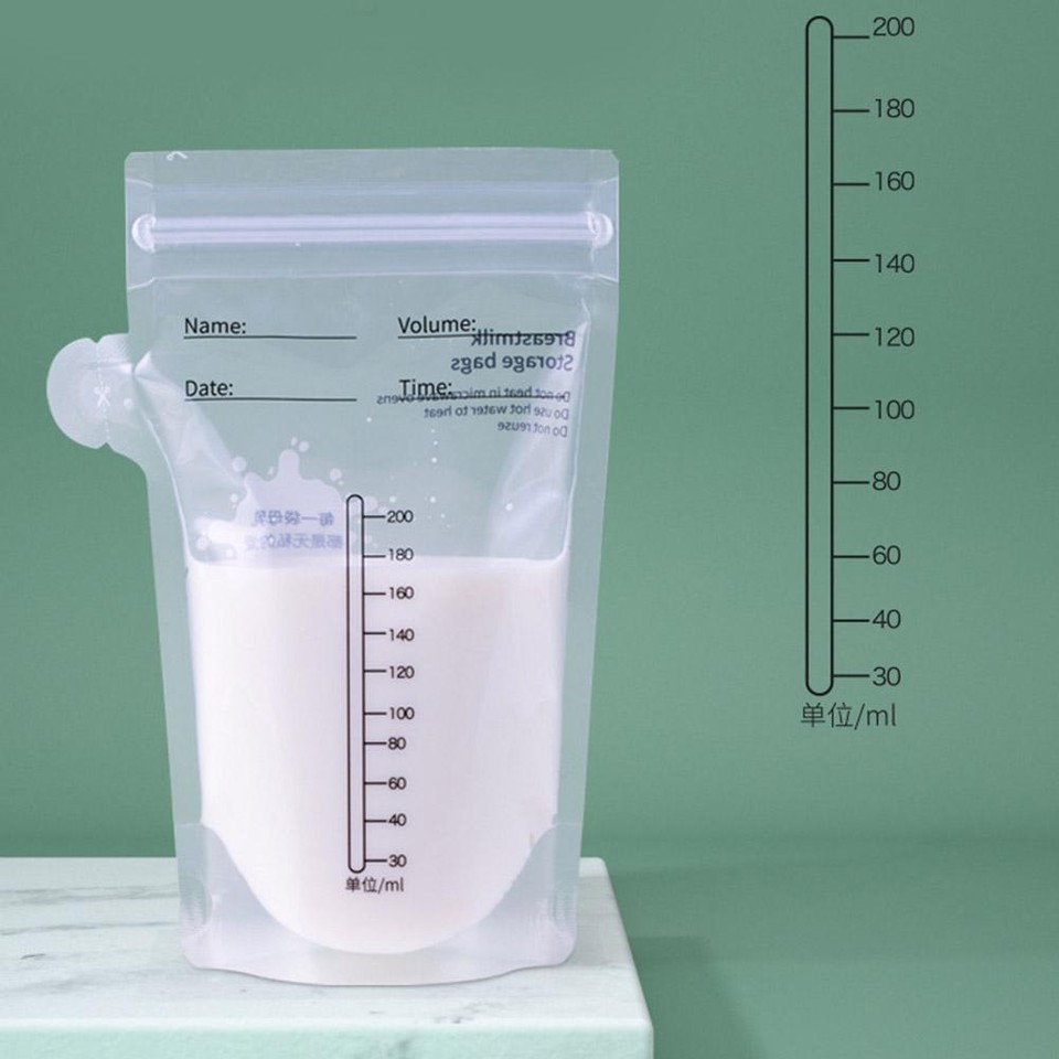 30Pcs Breast Milk Storage Bag Disposable 150ml Milk Storage Bag BPA