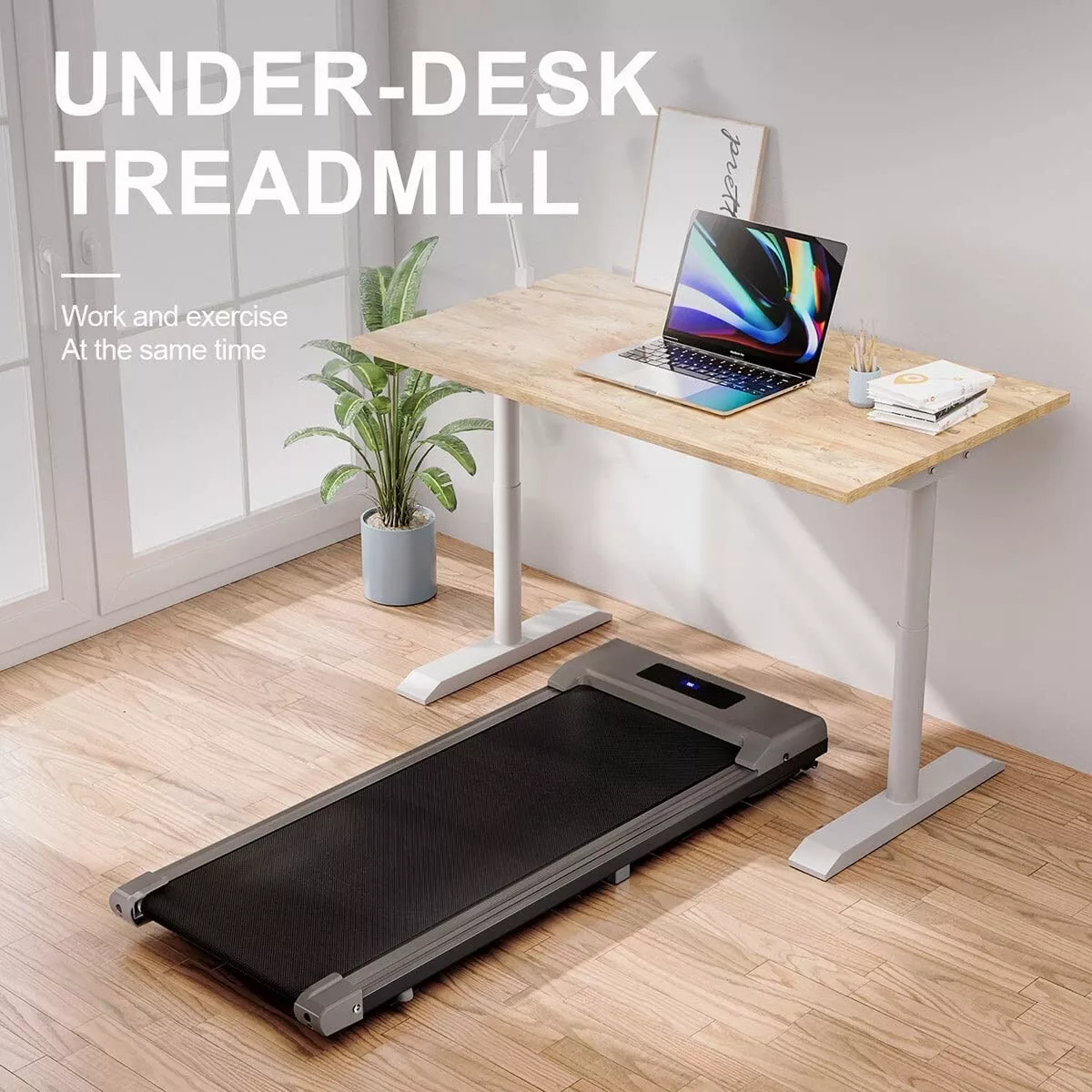 Under Desk Treadmill 2.5HP Walking Pad Treadmills Electric Walking