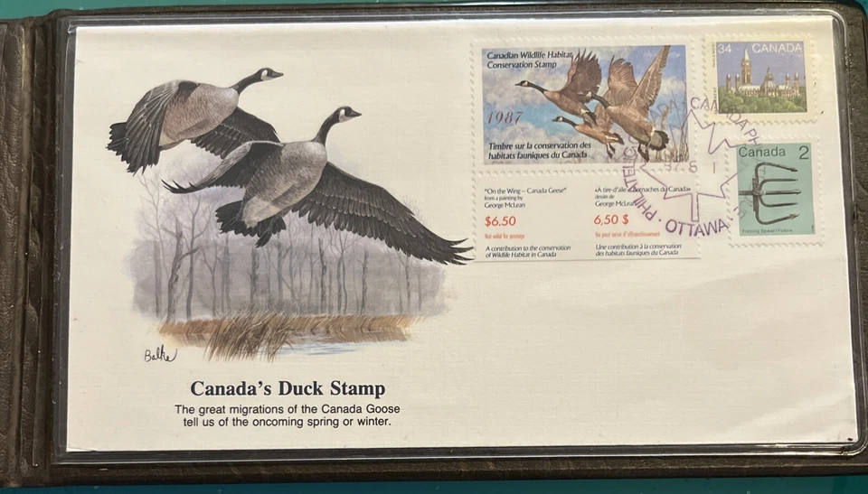 1987 Canada Duck Stamp FIRST DAY COVER Booklet - Image 3 of 4