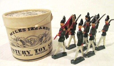 Miles Izzard's Soldiers & Box 8 Prussian Riflemen 1848 Made late 20th century
