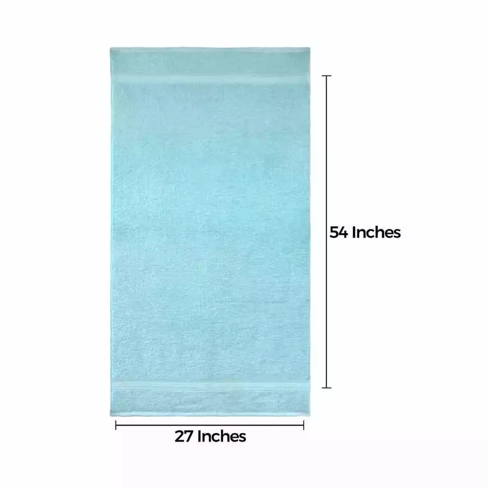 Bath Towels Luxury Combed Cotton Set 27x54 Inch Super Absorbent 500 GSM - Image 4 of 4